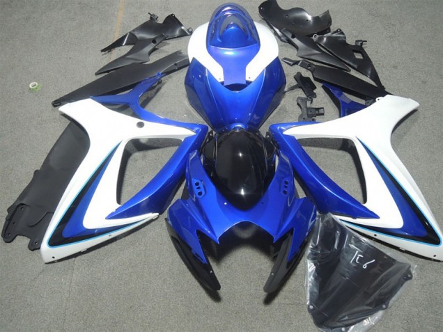 GSXR 600 K6 06-07 Verkleidungen - Blau Weiß Schwarz GSXR 600 K6 06-07 Verkleidungen - Blau Weiß Schwarz