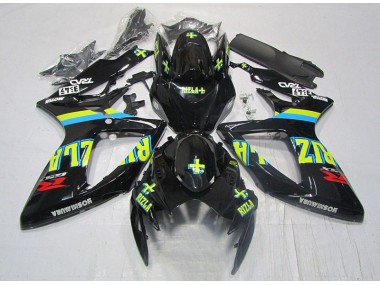 GSXR 600 K6 06-07 Verkleidungen - Schwarz Gelb Rizla