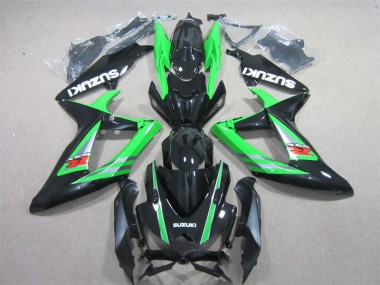 GSXR 600 K6 06-07 Verkleidungen - Schwarz Grün