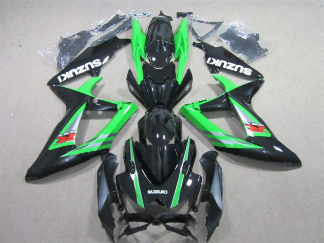 GSXR 600 K6 06-07 Verkleidungen - Schwarz Grün GSXR 600 K6 06-07 Verkleidungen - Schwarz Grün