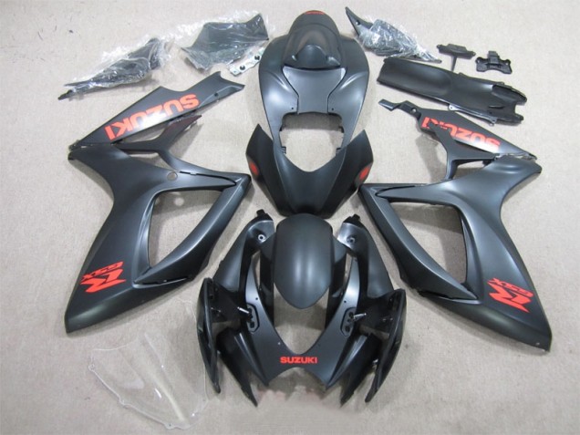 GSXR 600 K6 06-07 Verkleidungen - Schwarz Rot Aufkleber GSXR 600 K6 06-07 Verkleidungen - Schwarz Rot Aufkleber