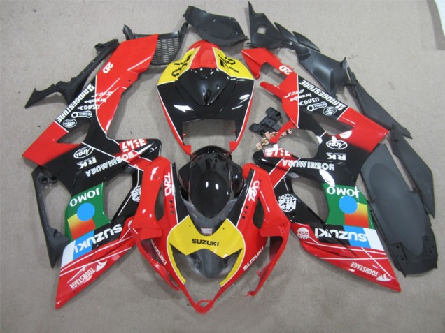 GSXR 600 K6 06-07 Verkleidungen - Schwarz Rot Gelb Jomo GSXR 600 K6 06-07 Verkleidungen - Schwarz Rot Gelb Jomo
