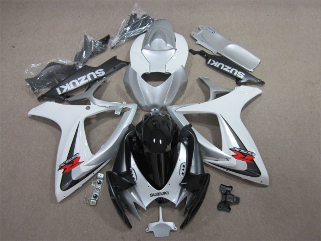 GSXR 600 K6 06-07 Verkleidungen - Schwarz Weiß GSXR 600 K6 06-07 Verkleidungen - Schwarz Weiß
