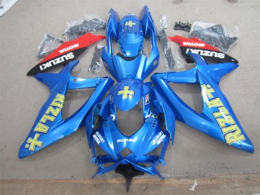 GSXR 600 K8 08-10 Verkleidungen - Blau Gelb Rizla Weiß Motul