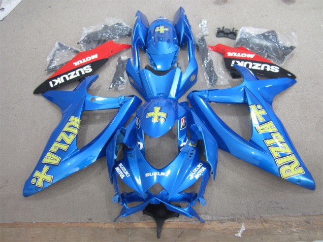 GSXR 600 K8 08-10 Verkleidungen - Blau Gelb Rizla Weiß Motul GSXR 600 K8 08-10 Verkleidungen - Blau Gelb Rizla Weiß Motul