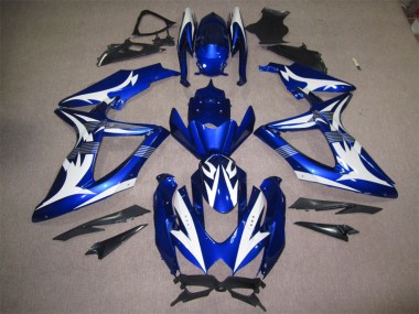 GSXR 600 K8 08-10 Verkleidungen - Blau Weiß