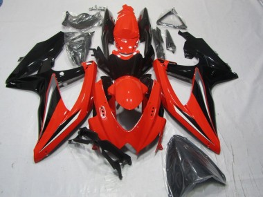 GSXR 600 K8 08-10 Verkleidungen - Rot Schwarz