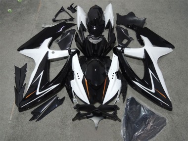 GSXR 600 K8 08-10 Verkleidungen - Schwarz Weiß