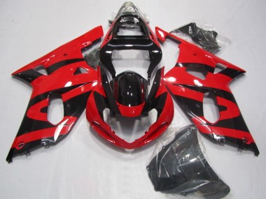 GSXR 750 K1 K2 K3 01-03 Verkleidung - Schwarz Rot