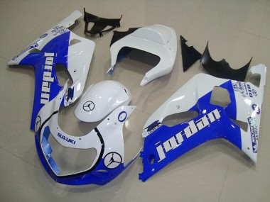 GSXR 750 K1 K2 K3 01-03 Verkleidungen - Blau Weiß Jordan