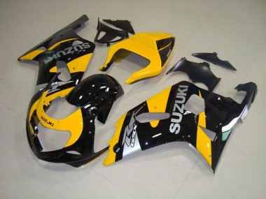 GSXR 750 K1 K2 K3 01-03 Verkleidungen - Gelb Schwarz