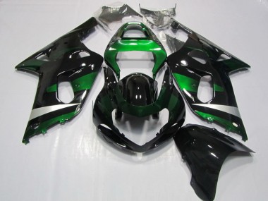 GSXR 750 K1 K2 K3 01-03 Verkleidungen - Schwarz Grün