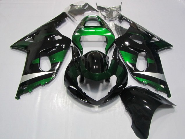 GSXR 750 K1 K2 K3 01-03 Verkleidungen - Schwarz Grün GSXR 750 K1 K2 K3 01-03 Verkleidungen - Schwarz Grün