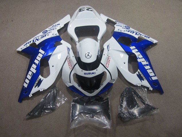 GSXR 750 K1 K2 K3 01-03 Verkleidungen - Weiß Blau Motul GSXR 750 K1 K2 K3 01-03 Verkleidungen - Weiß Blau Motul