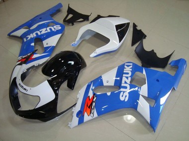 GSXR 750 K1 K2 K3 01-03 Vollverkleidung - Blau Weiß