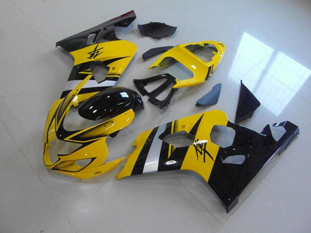 GSXR 750 K4 04-05 Verkleidungen - Gelb Schwarz GSXR 750 K4 04-05 Verkleidungen - Gelb Schwarz