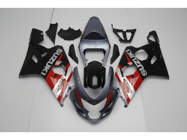 GSXR 750 K4 04-05 Verkleidungen - Schwarz Rot