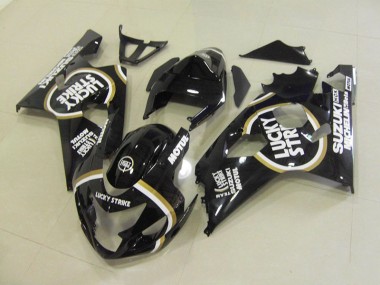 GSXR 750 K4 04-05 Verkleidungen - Schwarz Weiß Lucky Strike Motul