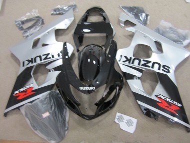 GSXR 750 K4 04-05 Verkleidungen - Schwarz Weiß