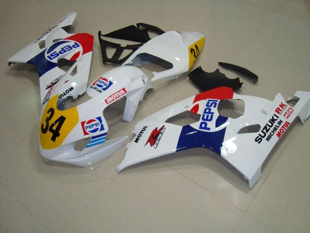 GSXR 750 K4 04-05 Verkleidungen - Weiß Blau Pepsi 34 GSXR 750 K4 04-05 Verkleidungen - Weiß Blau Pepsi 34