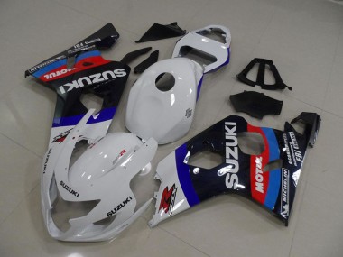 GSXR 750 K4 04-05 Verkleidungen - White Blau Motul
