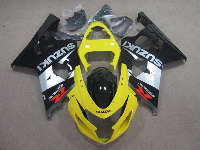 GSXR 750 K4 04-05 Verkleidungen - Yellow Schwarz Silber GSXR 750 K4 04-05 Verkleidungen - Yellow Schwarz Silber