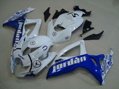 GSXR 750 K6 06-07 Verkleidungen - Blau Weiß Jordan