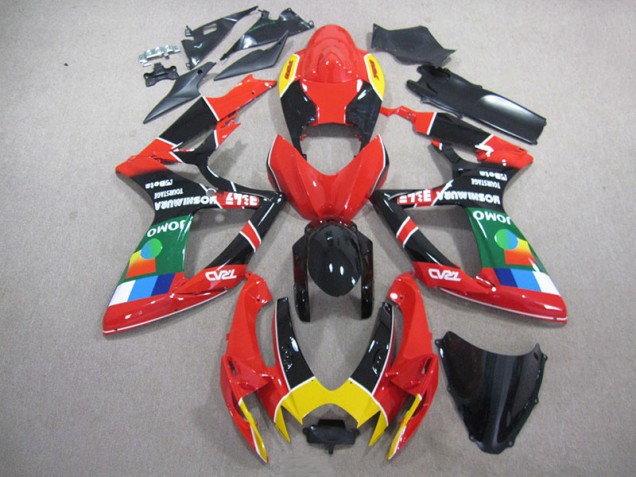 GSXR 750 K6 06-07 Verkleidungen - Rot Schwarz Grün GSXR 750 K6 06-07 Verkleidungen - Rot Schwarz Grün