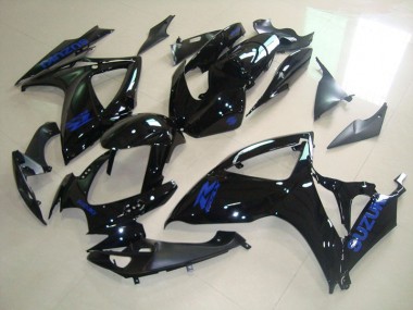 GSXR 750 K6 06-07 Verkleidungen - Schwarz Blau Aufkleber