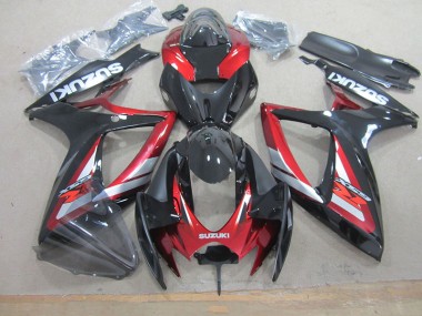 GSXR 750 K6 06-07 Verkleidungen - Schwarz Rot