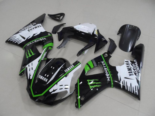 R1 00-01 Verkleidung - Schwarz Weiß Grün Monster R1 00-01 Verkleidung - Schwarz Weiß Grün Monster