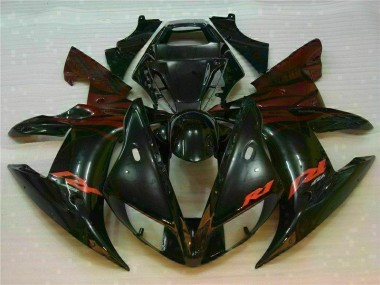 R1 02-03 Motorrad Verkleidung - Schwarz