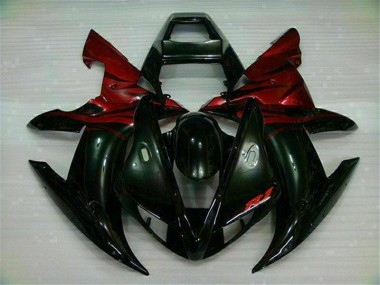 R1 02-03 Verkleidung - Schwarz Rot