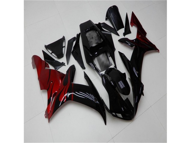 R1 02-03 Verkleidungen - Schwarz Rot R1 02-03 Verkleidungen - Schwarz Rot