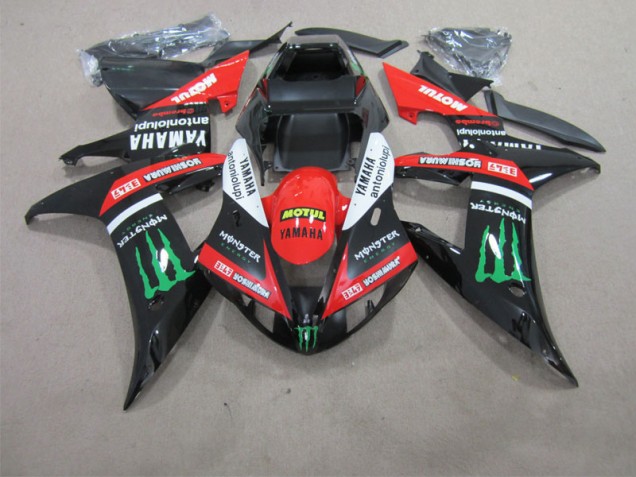 R1 02-03 Verkleidungen - Schwarz Rot Motul R1 02-03 Verkleidungen - Schwarz Rot Motul