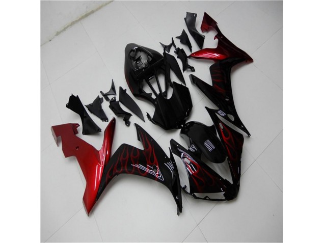 R1 04-06 Verkleidungen - Rot Schwarz R1 04-06 Verkleidungen - Rot Schwarz