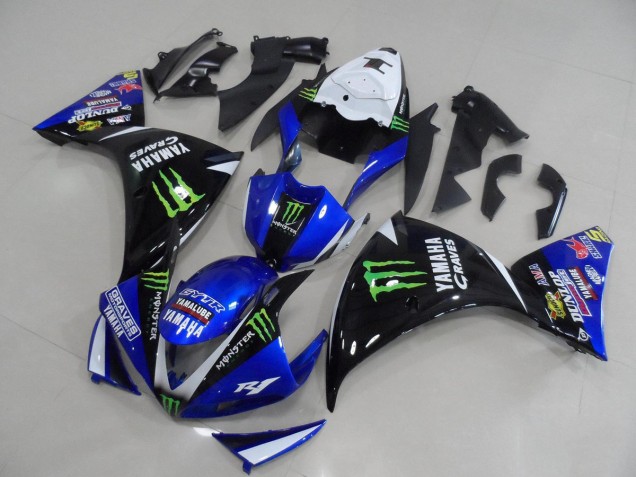 R1 12-14 Verkleidung - BlauSchwarz Monster R1 12-14 Verkleidung - BlauSchwarz Monster