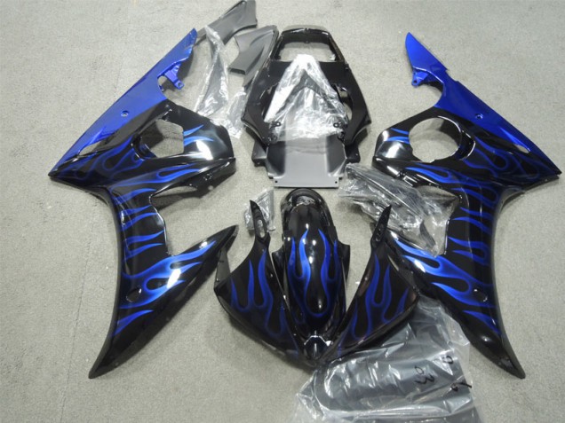 R6 03-05 Verkleidung - Schwarze Blau Flamme R6 03-05 Verkleidung - Schwarze Blau Flamme