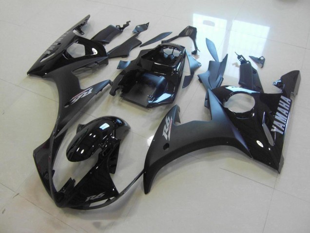 R6 03-05 Verkleidungen - Matt Schwarz Glänzend Schwarz R6 03-05 Verkleidungen - Matt Schwarz Glänzend Schwarz