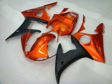 R6 03-05 Verkleidungen - Orange Schwarz
