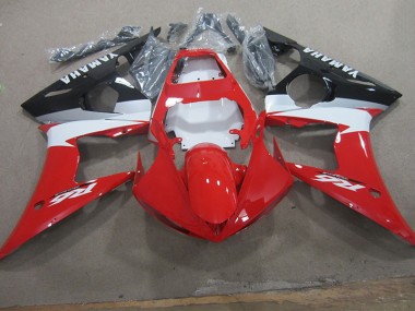R6 03-05 Verkleidungen - Rot Weiß Aufkleber