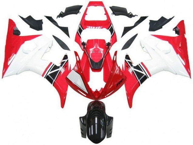 R6 03-05 Verkleidungen - Rot Weiß Schwarz R6 03-05 Verkleidungen - Rot Weiß Schwarz