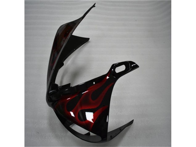 R6 03-05 Verkleidungen - Schwarz rote Flamme R6 03-05 Verkleidungen - Schwarz rote Flamme