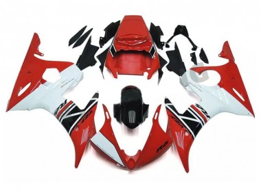 R6 03-05 Vollverkleidung - Rot Weiß Schwarz