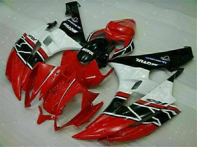 R6 06-07 Motorrad Verkleidung - Rot Weiß R6 06-07 Motorrad Verkleidung - Rot Weiß