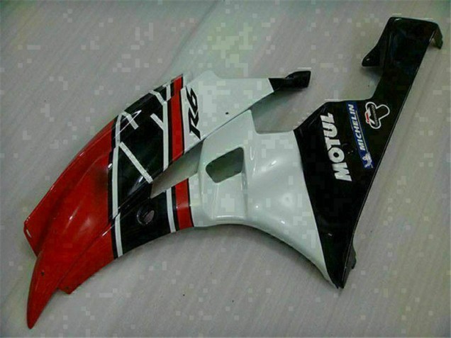 R6 06-07 Motorrad Verkleidung - Rot Weiß R6 06-07 Motorrad Verkleidung - Rot Weiß
