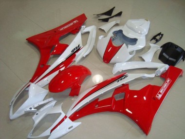 R6 06-07 Motorrad Verkleidungen - Rot Weiß