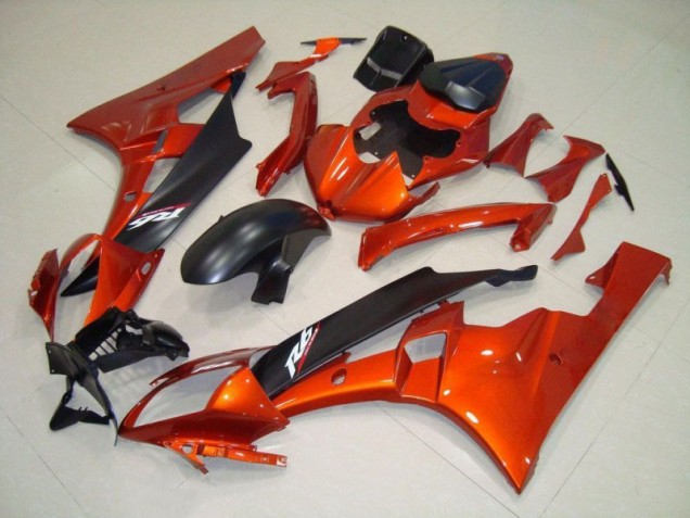 R6 06-07 Verkleidung - Orange Matt schwarz R6 06-07 Verkleidung - Orange Matt schwarz
