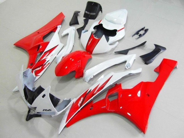 R6 06-07 Verkleidung & Plastik - Rot Weiß R6 06-07 Verkleidung & Plastik - Rot Weiß