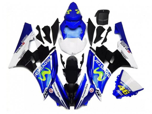 R6 06-07 Verkleidungen - Blau Schwarz Weiß R6 06-07 Verkleidungen - Blau Schwarz Weiß